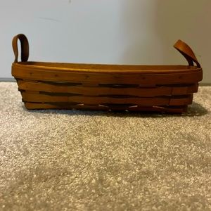 Longaberger Bread basket with handles